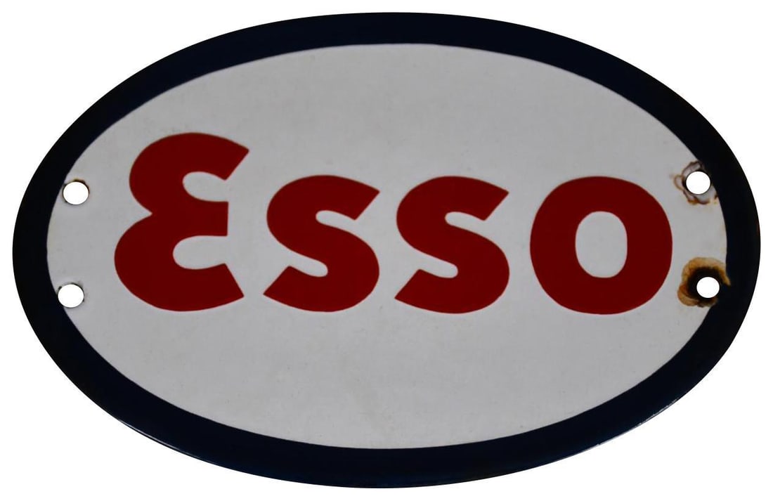 Small ESSO Porcelain Sign (TAC) (1 of 5)