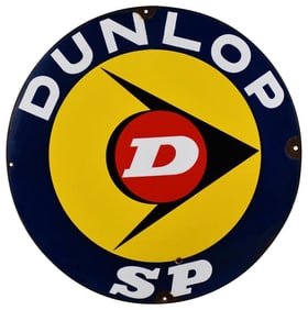 Dunlop SP w/Logo Porcelain Sign (TAC)