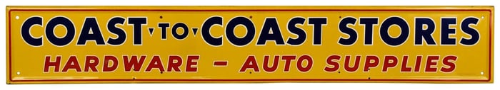 Coast-to-Coast Stores Metal Sign (TAC)