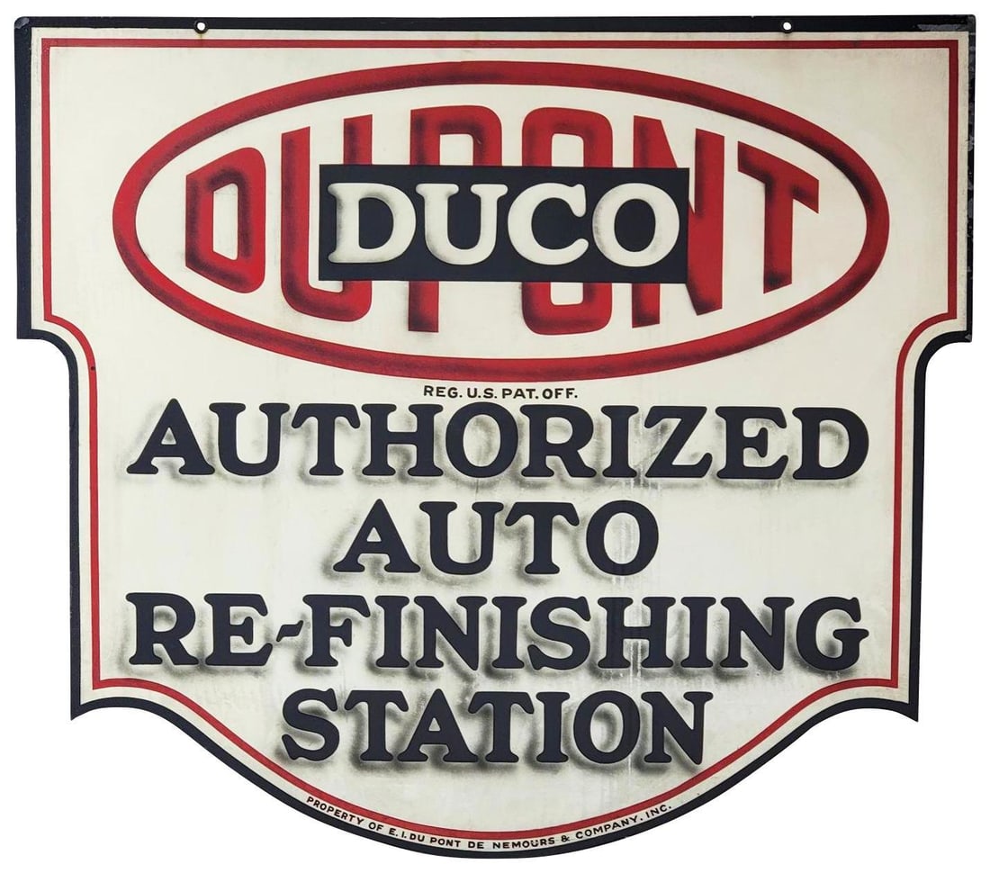 Vintage Dst Dupli Color Auto Spray Paint Sign