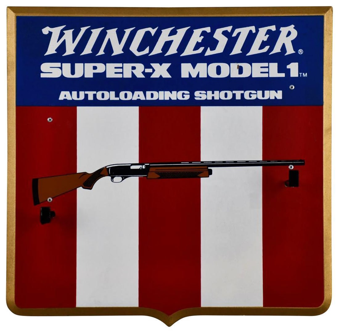 Winchester Super-X Model 1 Shotgun Display Sign (TAC) (1 of 6)