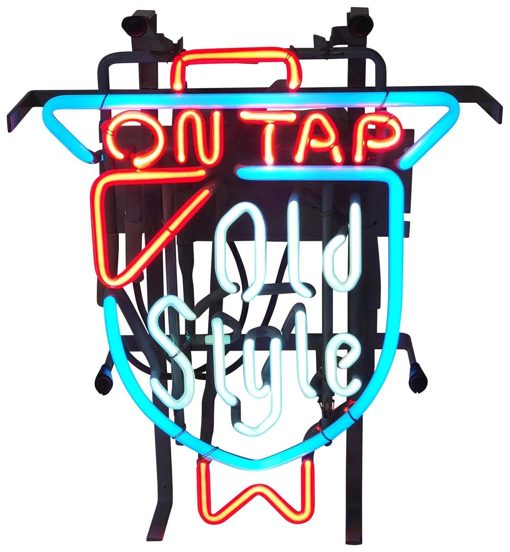 On Tap Old Style (beer) Window Neon Sign (we will not ship) (1 of 4)