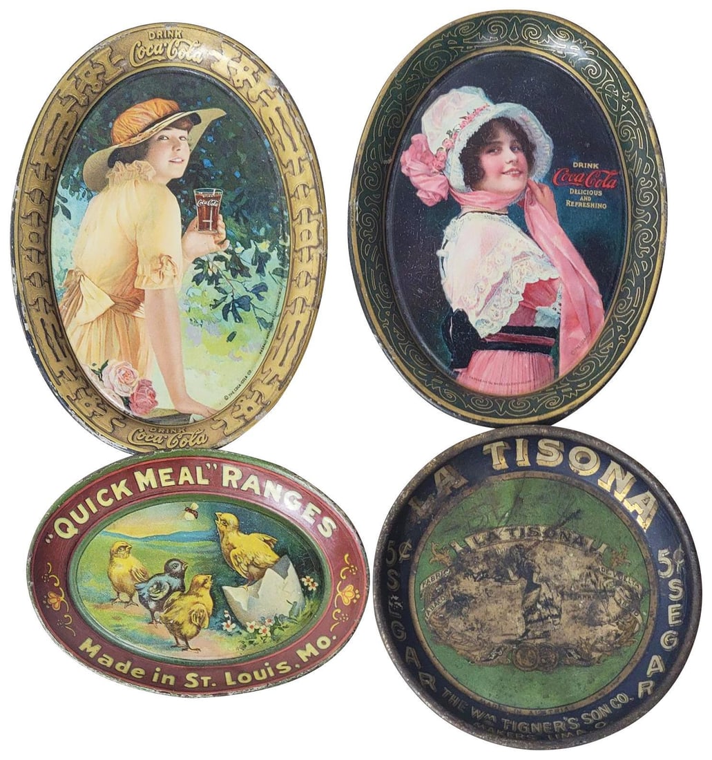 2-Coca-Cola Metal Tip Trays & Others (1 of 10)