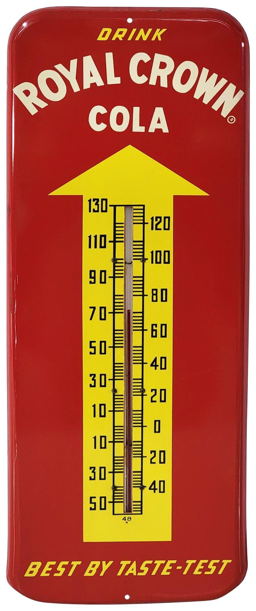 Drink Royal Crown "Best By Taste-Test" Metal Thermometer (TAC) (1 of 4)