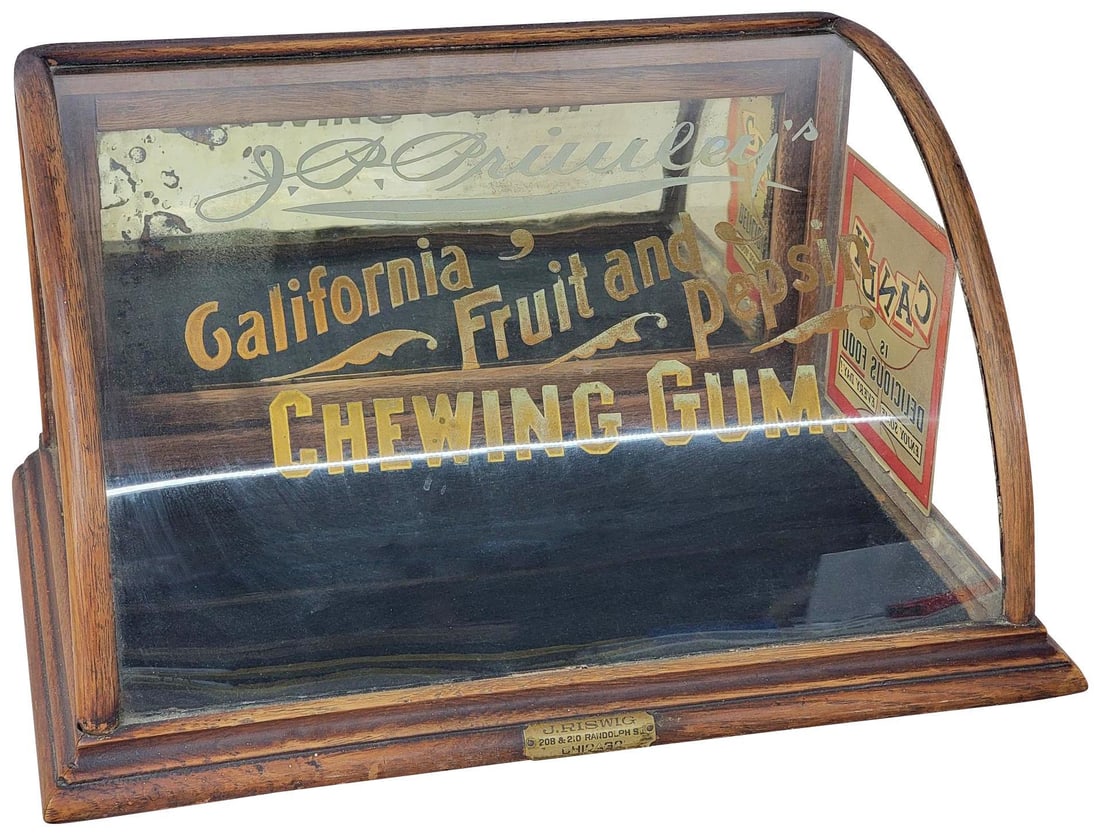 Specular California Fruit & Pepsin Chewing Gum Oak Display Case (1 of 7)