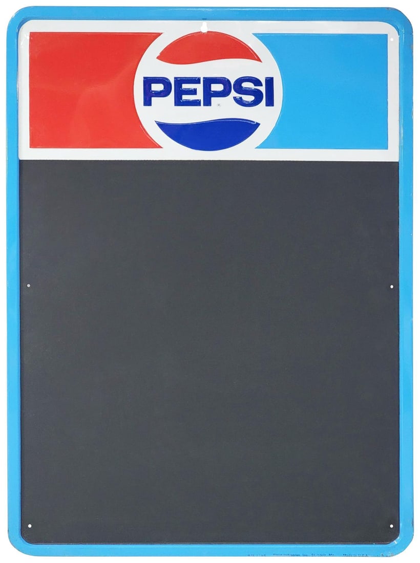 Pepsi w/Logo Metal Menu Sign (TAC) (1 of 6)