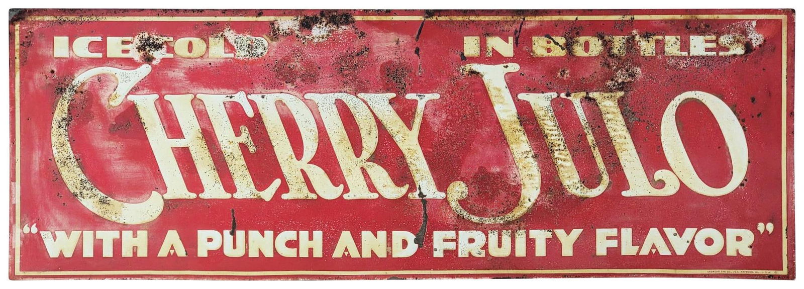 Cherry Julo "with a Punch & Fruity Flavor Metal Sign (TAC) (1 of 6)