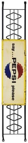 Say Pepsi Please w/Logo Metal Door Push Sign (TAC)