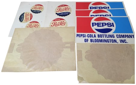7-Different Pepsi-Cola Water Transfer Decals & Stickers