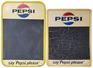 2-Pepsi "say, Pepsi Please" Metal Menu SIgn