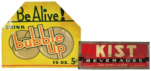 Bubble Up & Kist Metal Sign