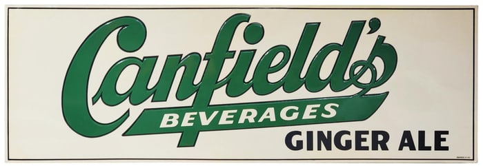 Canfield's Beverages Ginger Ale (large) Metal Sign (TAC)