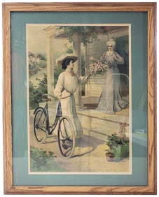 Excelsior Bicycle Poster Framed