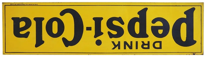 Drink Pepsi-Cola Metal Tacker Sign (TAC)