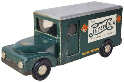 Buddy L Pepsi:Cola Railway Express Delivery Truck Wood (WWII)