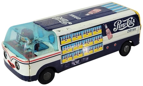 Pepsi-Cola Japanese Tin Litho Friction Toy