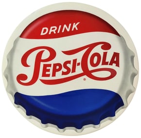 Drink Pepsi-Cola Celluloid Sign (TAC)