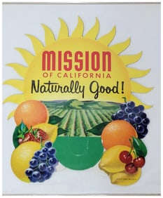 Mission of California "Naturally Good" Cardboard Bottle Topper