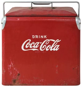 Drink Coca-Cola Embossed Metal Cooler