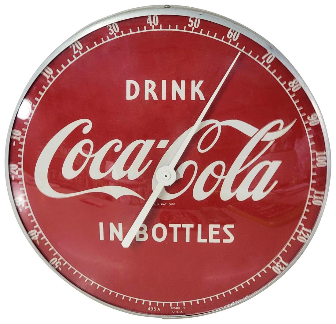 Drink Coca-Cola in Bottles Round Thermometer (1 of 3)