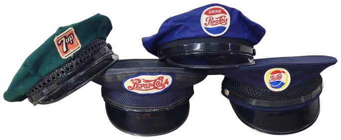 4-Driver's Hats Pepsi:Cola & 7up