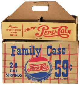 2-Pepsi-Cola Cardboard Carriers