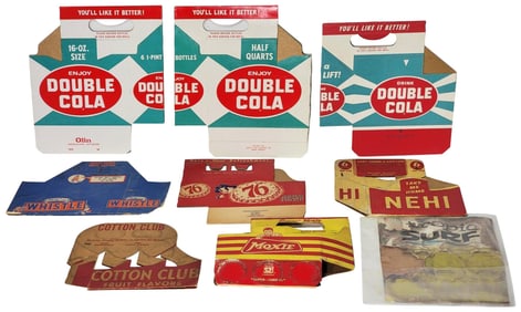 9-Different Soda Cardboard Six-Pack Carriers