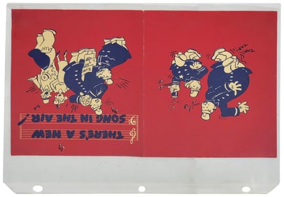 Pepsi & Pete Song Book & Newspaper Ads in 3-Ring Binder
