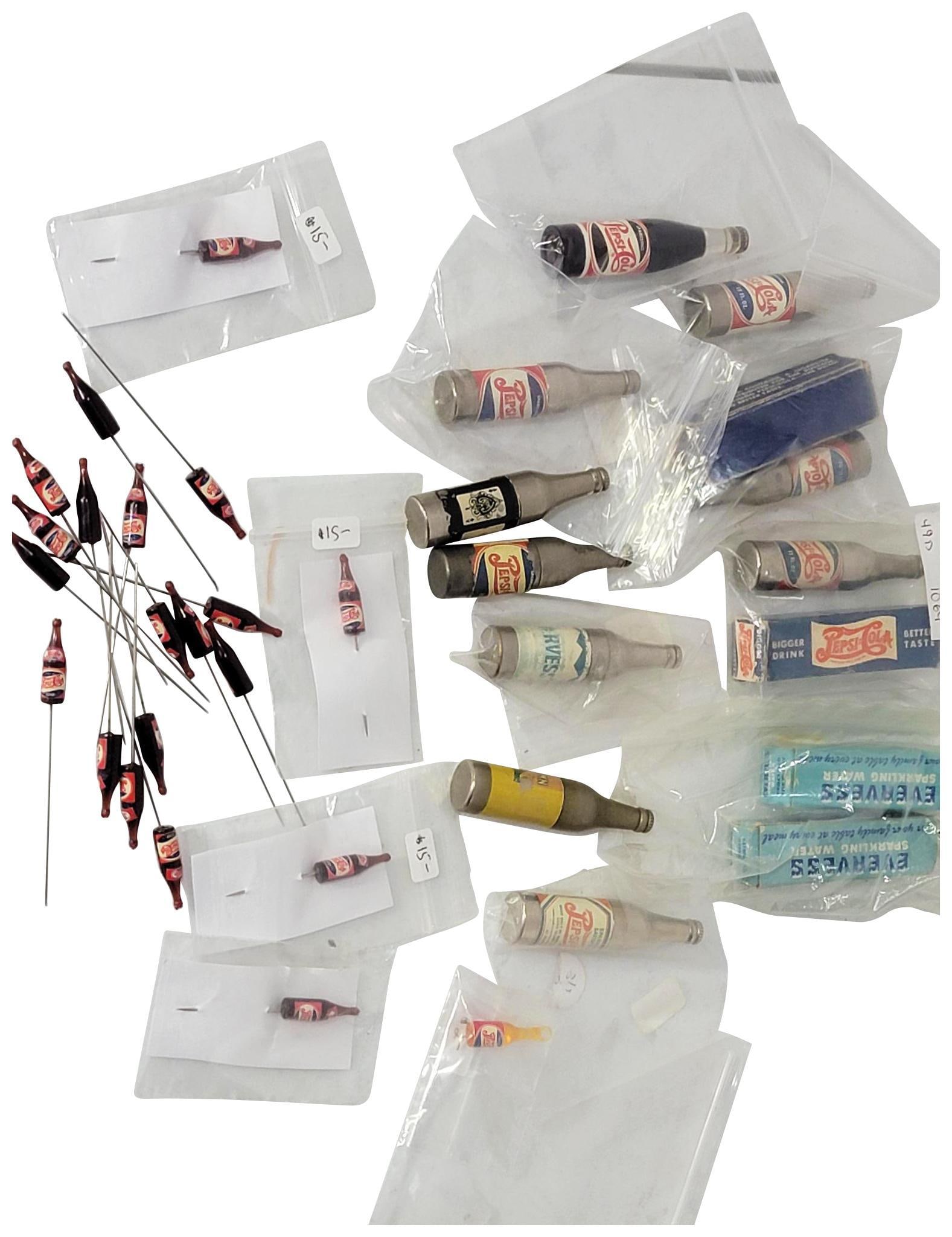 15+ Pepsi-Cola Stick Pins & 10 Bottle Shaped Lighters (1 of 6)