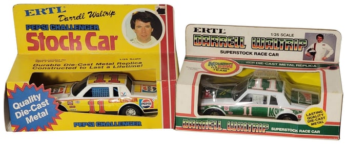 Darrell Waltrip Pepsi #11 & Mountain Dew #11 Nascar Race Car by Ertl NIB