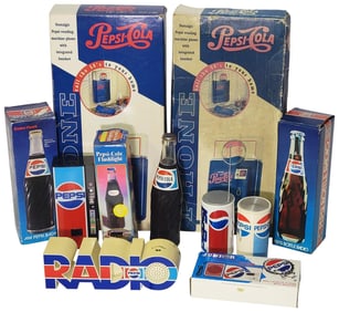Group of Pepsi-Cola Radios & Wall Phones