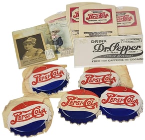 5-Pepsi-Cola Cardboard Hanging Signs and more
