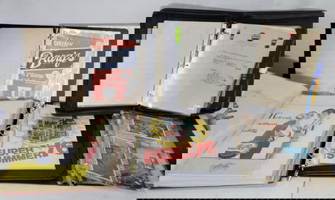 5-3-Ring Binders Full of Pepsi-Cola & Other Soda Advertising Paper Items