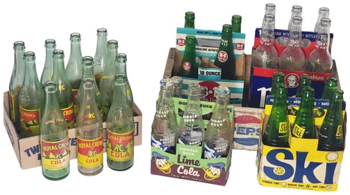 36-Bottles Royal Crown, Ski, B-1, Donald Duck, Ma's