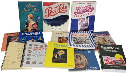 13-Pepsi, Mountain Dew & Bottles Reference & History Books
