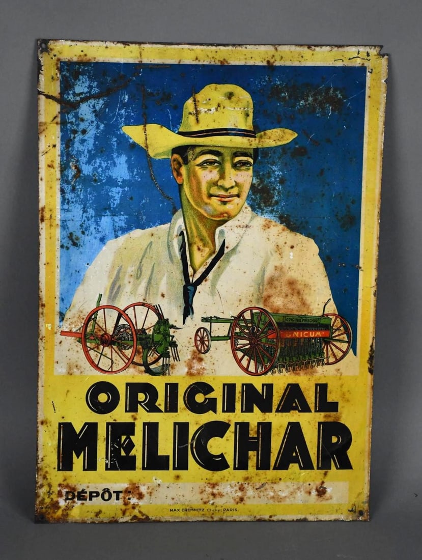 Original Melichar w/Graphics Metal Sign (TAC) (1 of 4)