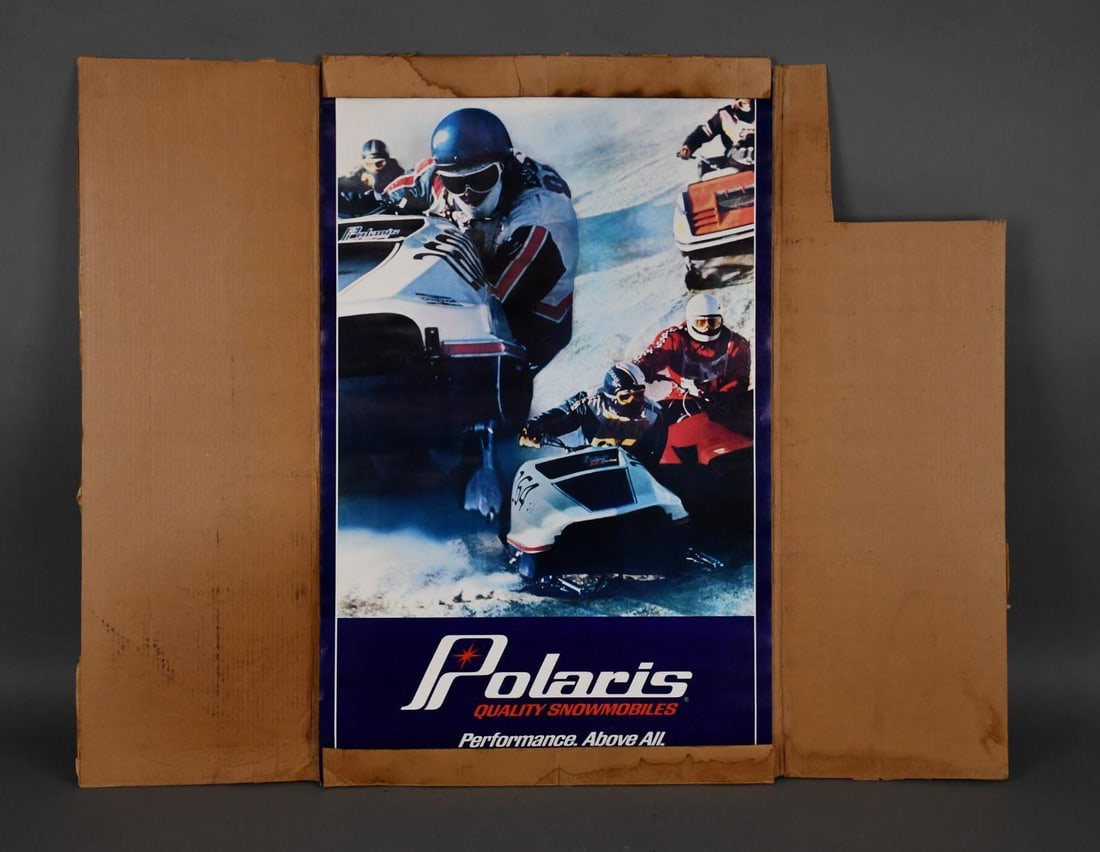 10+ Original Polaris Snowmobiles Showroom Poster NIB (1 of 10)