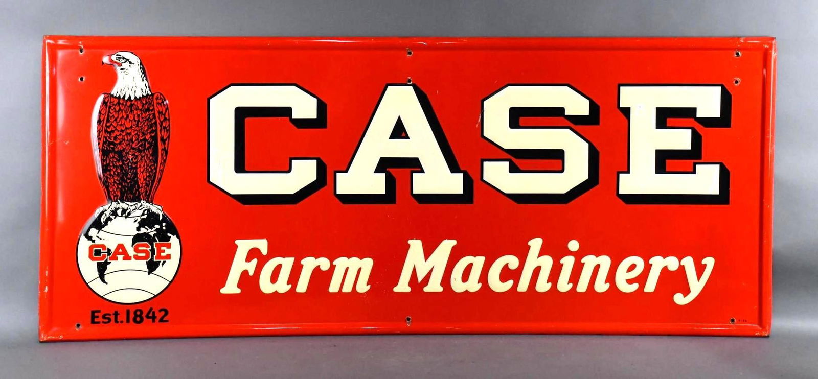 "CATCHING" Case Farm Machinery w/Ole Abe Logo Metal Sign (TAC) (1 of 7)
