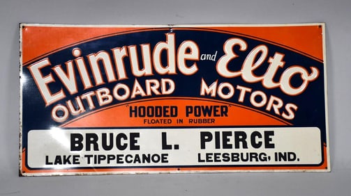 Evinrude & Elto Outboard Motors Metal Sign (TAC)