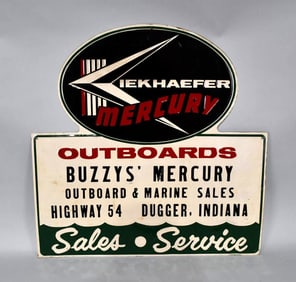 Mercury Kiekhaefer Outboards Metal Sign (TAC)