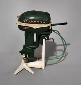 Electric Johnson Outboard Motor on Stand
