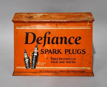 Defiance Spark Plugs Metal Store Display