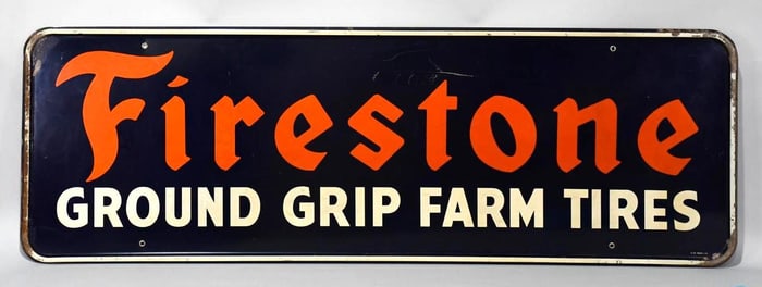 Firestone Ground Grip Farm Tires Metal Sign (TAC)