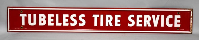 (Firestone) Tubeless Tire Service Metal Sign (TAC)