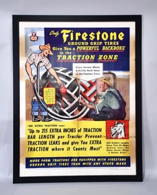 Firestone Ground Grip Tires Paper Poster Framed
