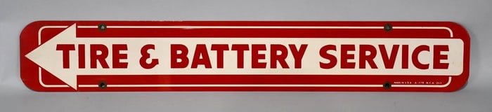 (Firestone) Tire & Battery Service Metal Sign (TAC)