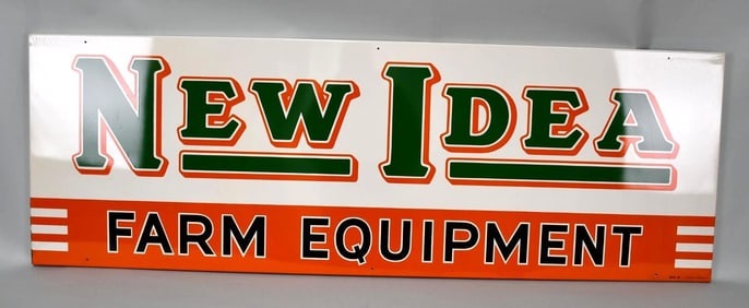 New Idea Farm Equipment Metal Sign in Original Box (TAC)