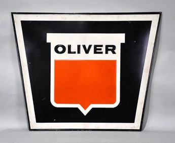 Oliver w/Shield Logo Metal Sign (TAC)
