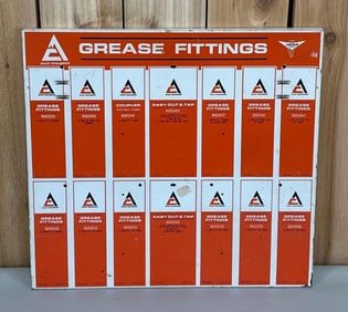 Allis-Chalmers Lincoln Grease Fittings Metal Sign (TAC)