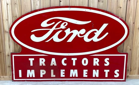 Ford Tractors Implements Metal Sign (TAC)